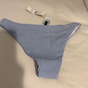 NWT J.Crew Seersucker Bikini Bottom
